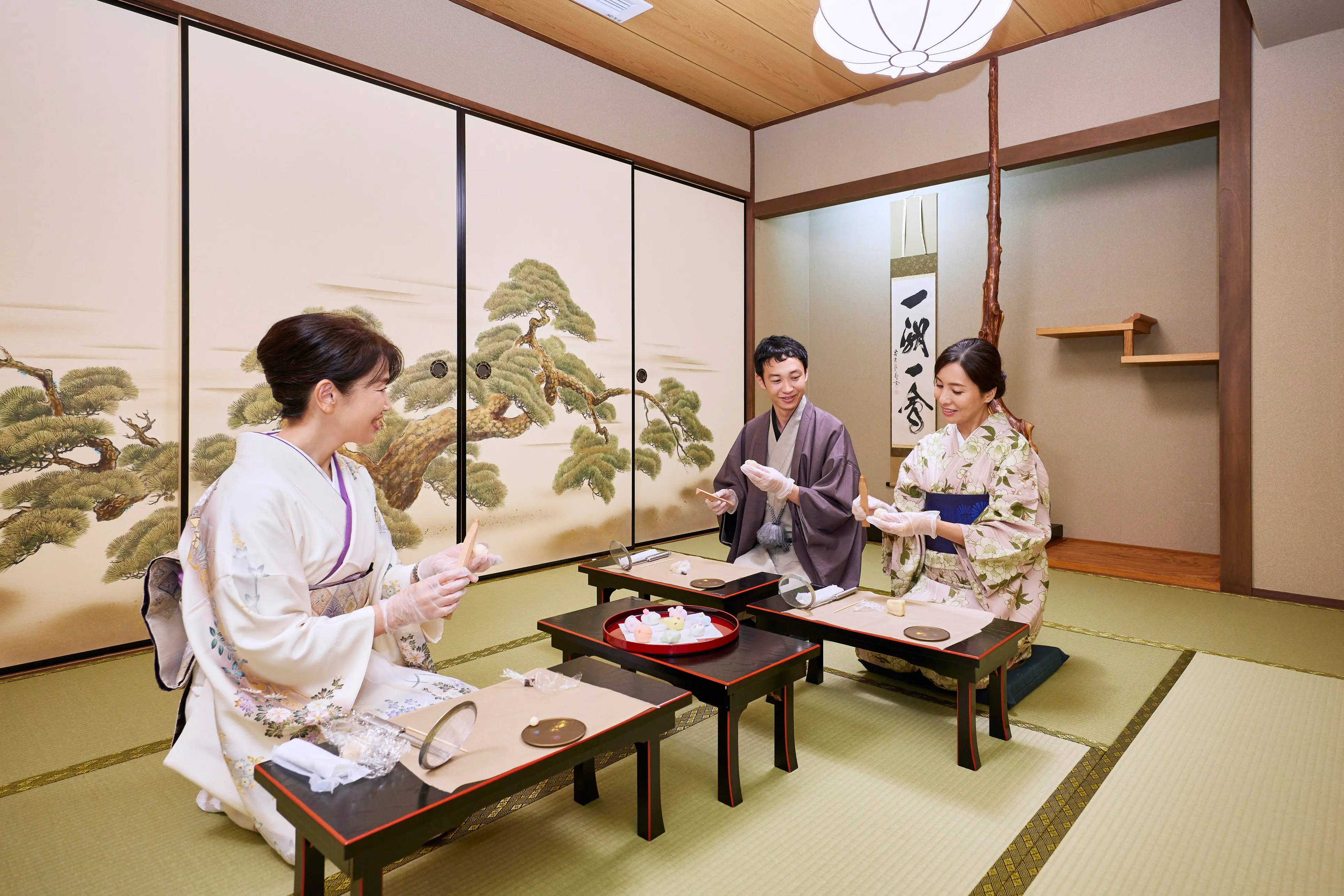 Traditional wagashi sweets in Asakusa