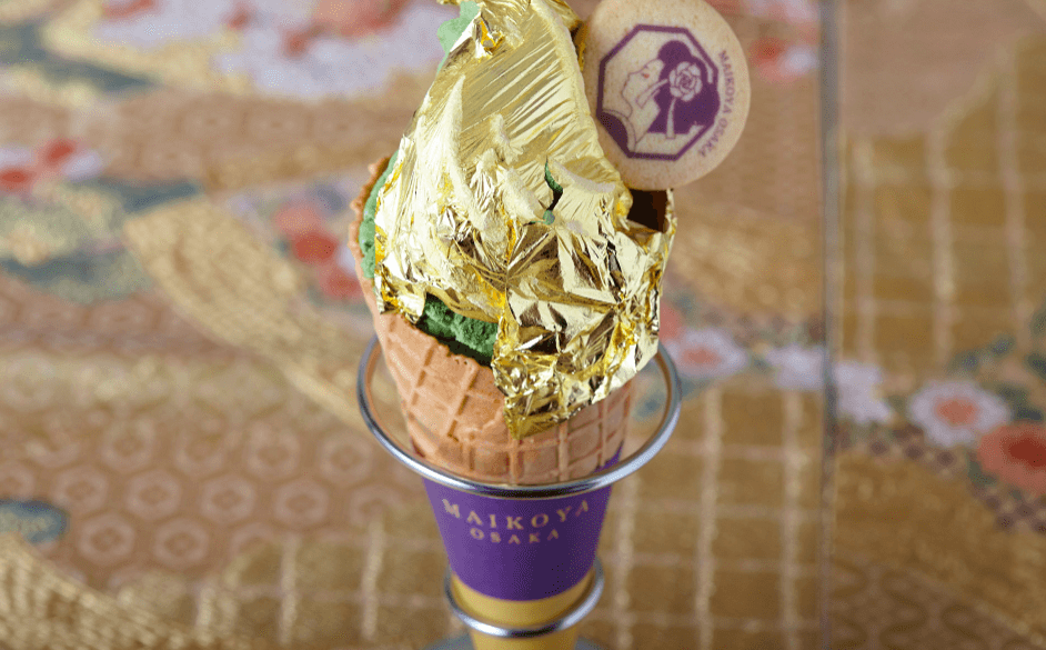 Japanese golden ice cream