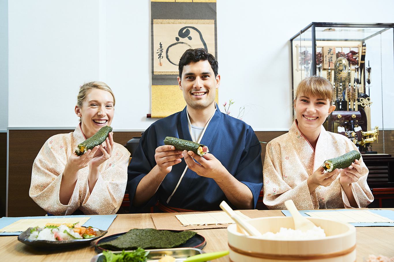 Rolled Sushi Making, Japanese Cooking Experience in Kyoto