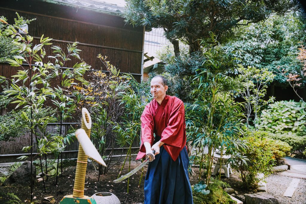 Kyoto sword cutting experience tameshigiri