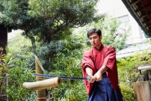 Kyoto sword cutting experience tameshigiri