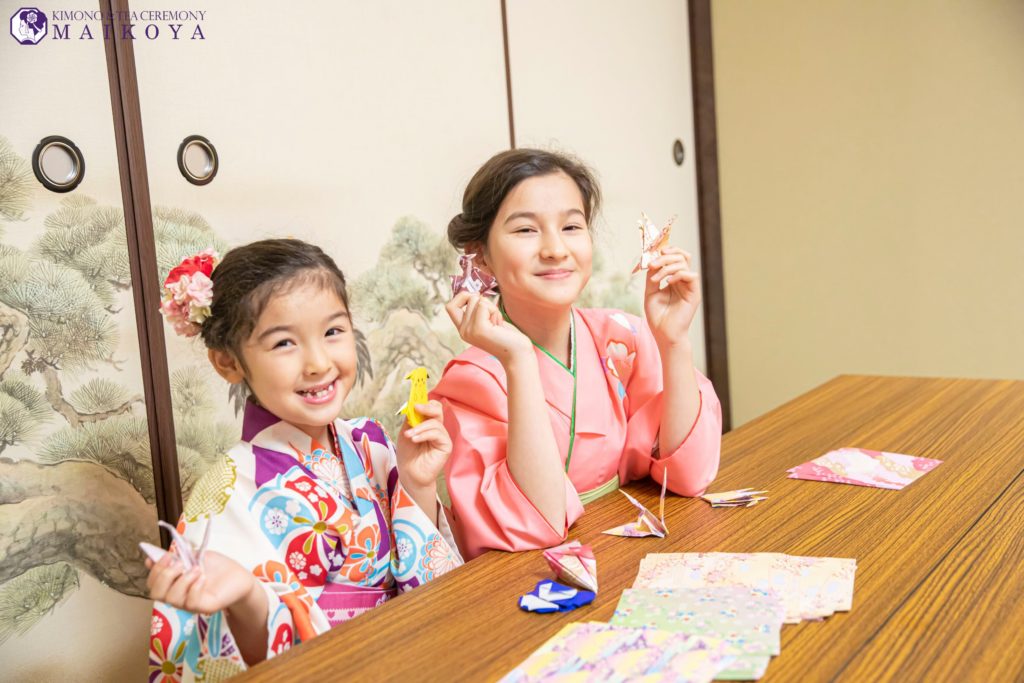 折り紙、けん玉、書道　子供向け文化遊び体験（京都）