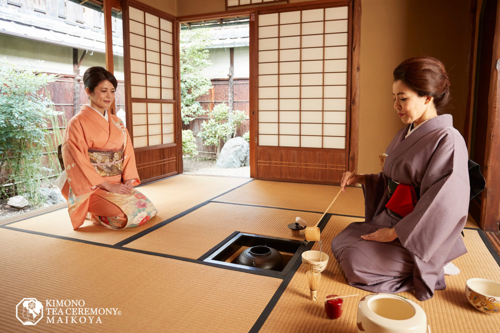 PRIVATE Kimono Tea Ceremony in Kyoto Gion Shijo Station