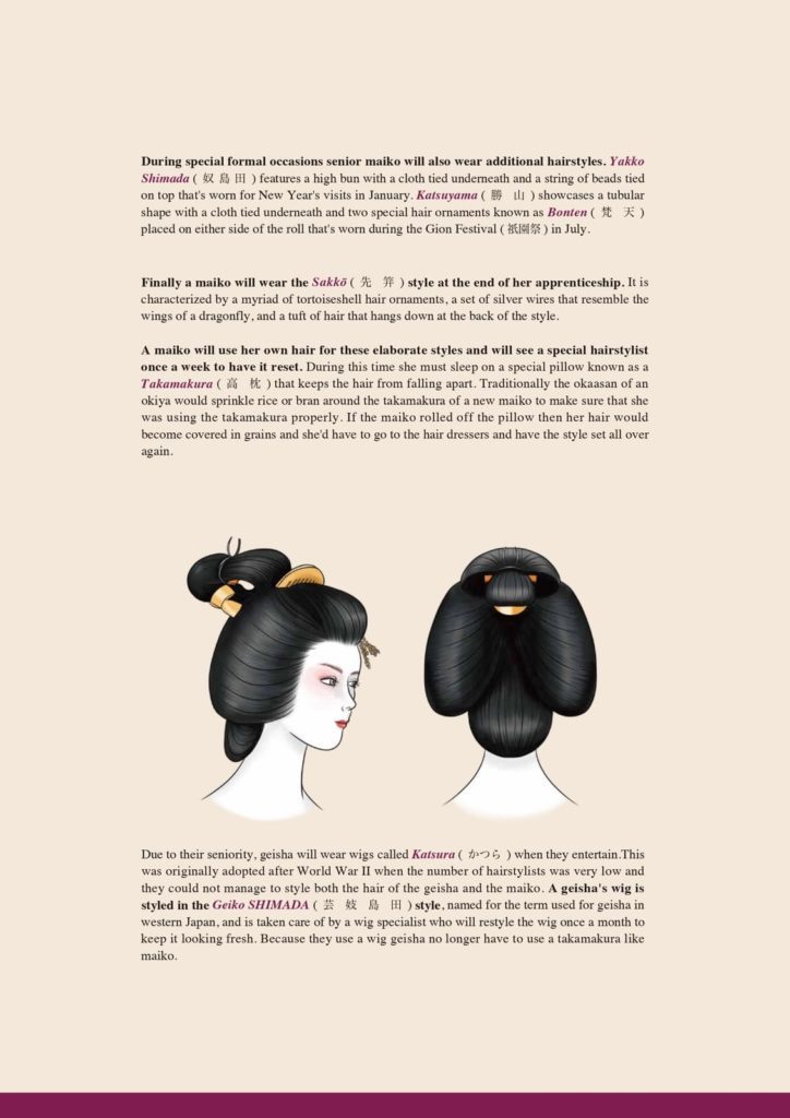 The Hairstyles of Geisha and Maiko