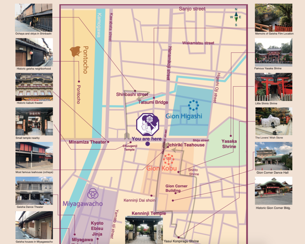 tourist map of gion