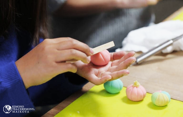 Sweets Making Wagashi Cooking for Groups Kyoto Maikoya