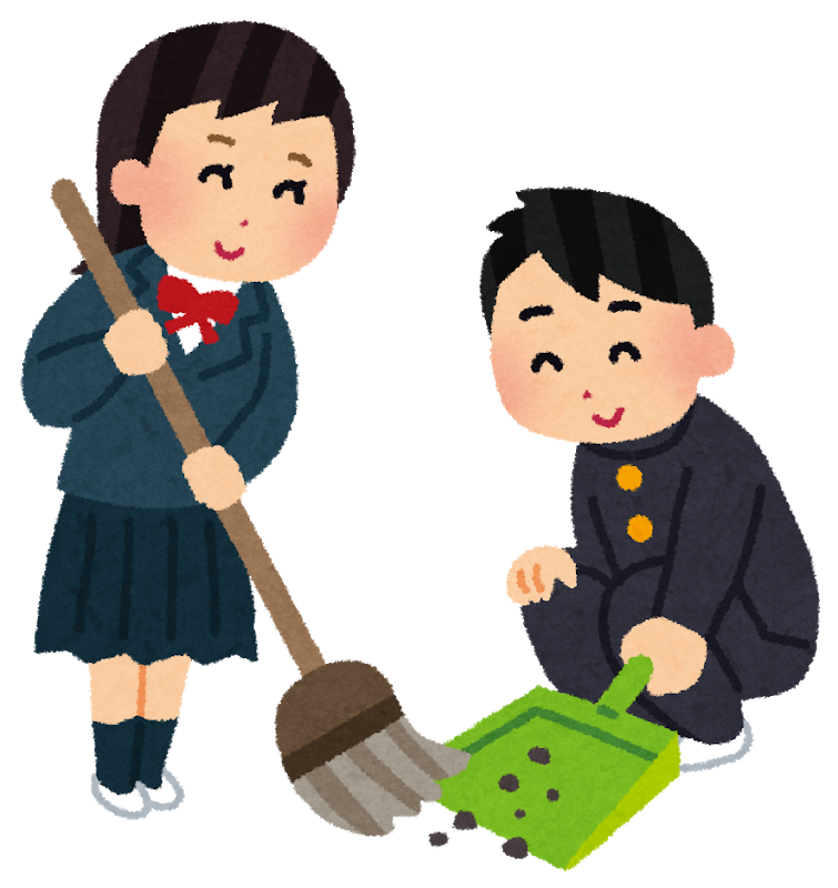 Japanese students no janitor chiritori