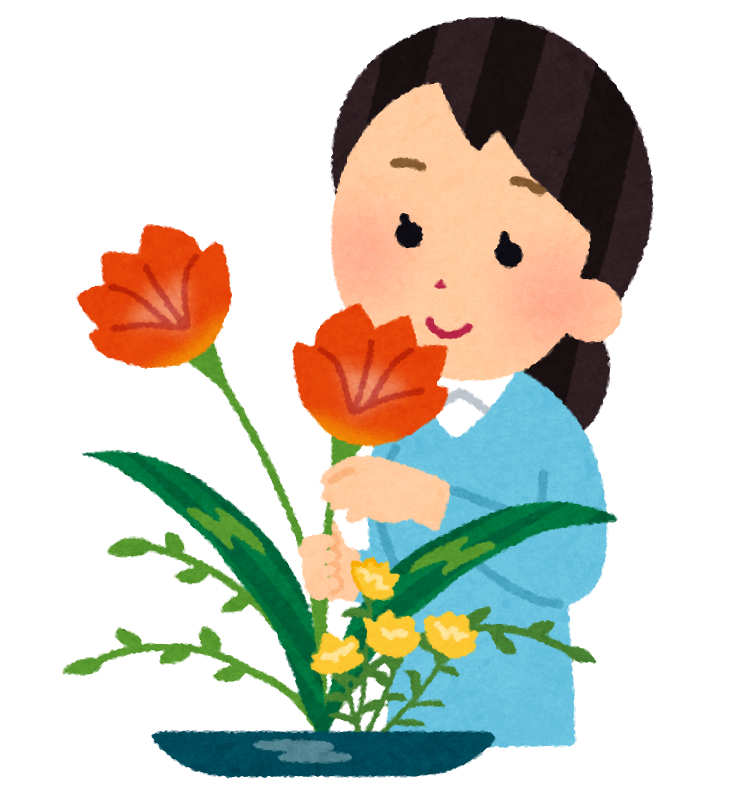Japanese_art_flower_ikebana_woman