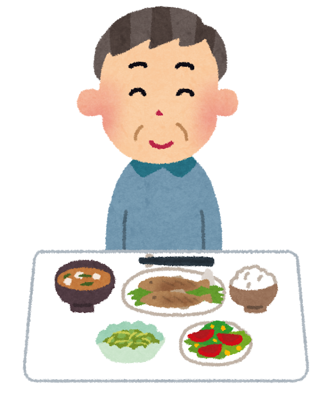 Typical Japanese breakfast