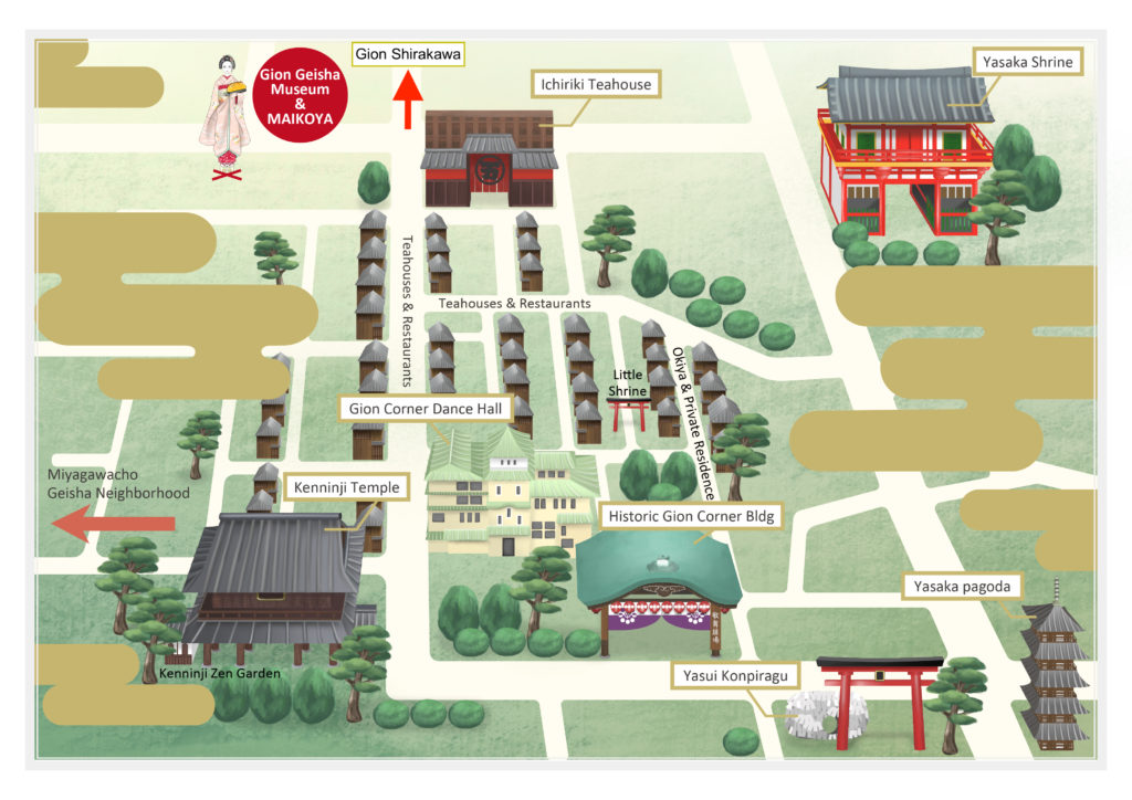 tourist map of gion
