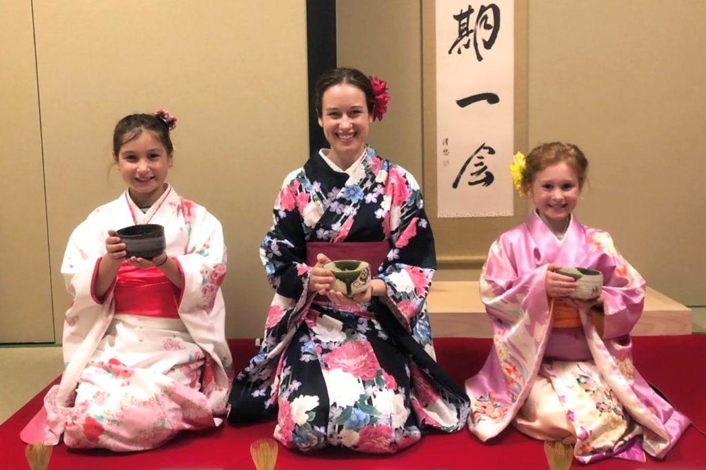 kids and family tea ceremony