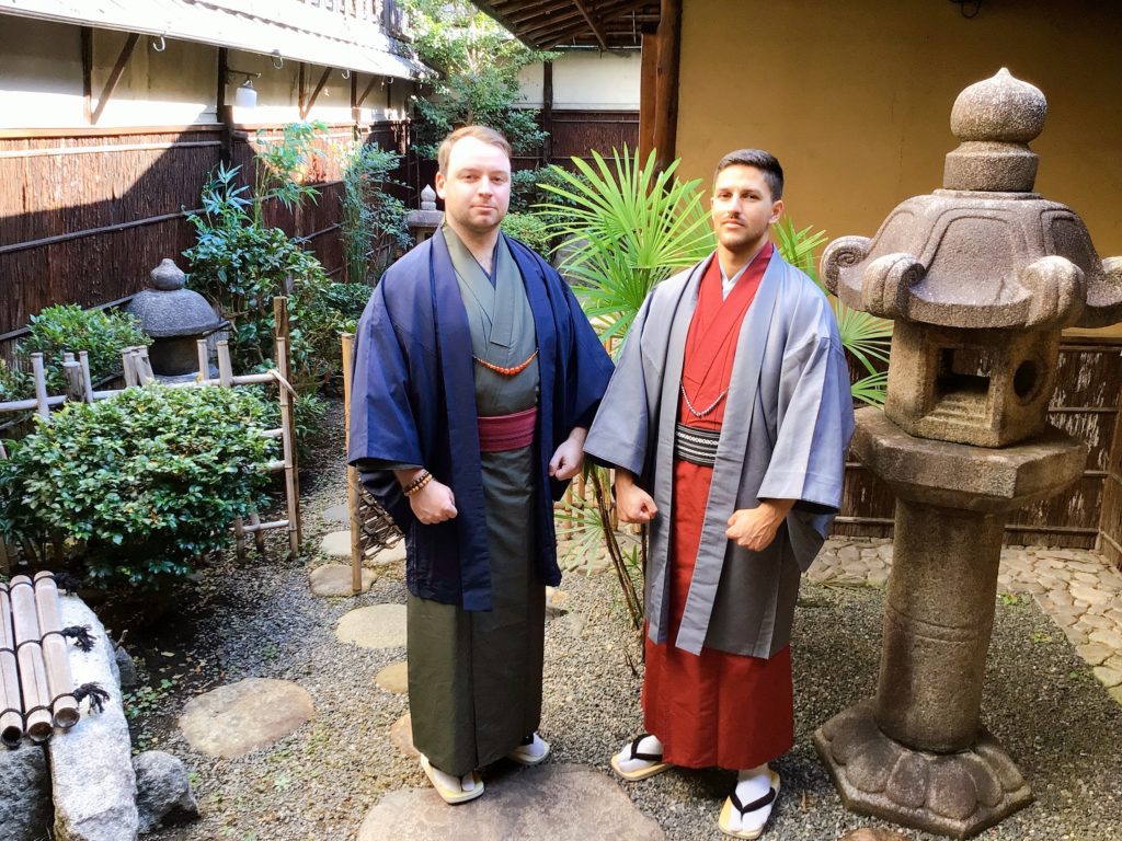 Kimono for Men - Tea Ceremony Japan Experiences MAIKOYA